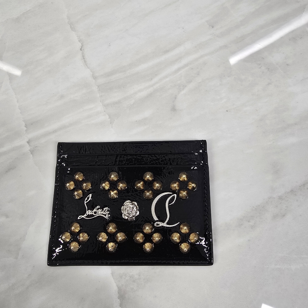 Christian Louboutin Black and Red Interior Card Holder